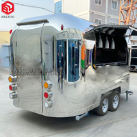 Camion de concession de remorque de nourriture vintage personnalisé avec cuisine complète pour restaurant bar mobile et chariot de crème glacée et de hot-dog