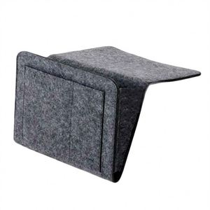 Convenient <b>Bed</b> <b>Sofa</b> Bedside Storage Organizer Hanging Desk Felt Pocket for Magazine Remotes Phone - Product Image 1