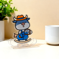 Support de présentation en acrylique transparent holographique numérique pour photos, souvenirs, promotionnel, personnalisé