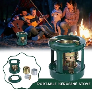 Estufa de Queroseno, Núcleo de <span class=keywords><strong>Hierro</strong></span> para Cocinar, Mini Estufa Portátil para Acampar, 8 Mechas, Equipo Multiusos para Picnic y Senderismo - Product Image 2