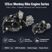 Ensemble moteur de moto tout-terrain Monkey Bike 110cc à essence, embrayage manuel, 4 vitesses, refroidissement par air, OEM ODM