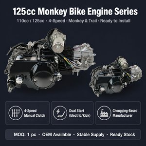 <span class=keywords><strong>Motor</strong></span> <span class=keywords><strong>de</strong></span> motocicleta <span class=keywords><strong>de</strong></span> 110cc y 125cc, refrigerado por aire, <span class=keywords><strong>con</strong></span> embrague manual, venta al por mayor para Monkey y Dirt Builders - Product Image 6