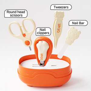 Bán Buôn An Bộ 4 Pcs Bé Móng Tay Móng Tay Móng Chân Chăm Sóc Chải Chuốt Kit Bộ Với Cắt Móng Tay, Kéo, Móng Tay Tập Tin Và Nhíp - Product Image 2