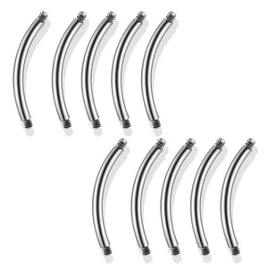 Pièces de barre de musculation à filetage externe en titane G23 |   Tige filetée de remplacement pour bijoux de piercing corporel - Product Image 4