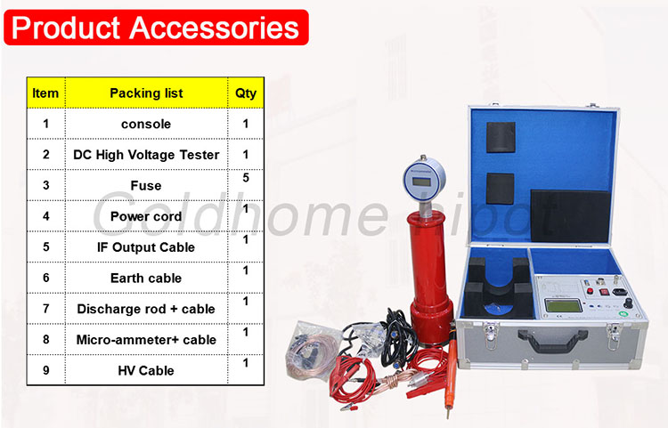 Bộ Kiểm Tra HV Máy Phát Điện Áp Cao DC 60kV/120kV/200kV/300kV Bộ Kiểm Tra Hipot DC 2mA/5mA/10mA
