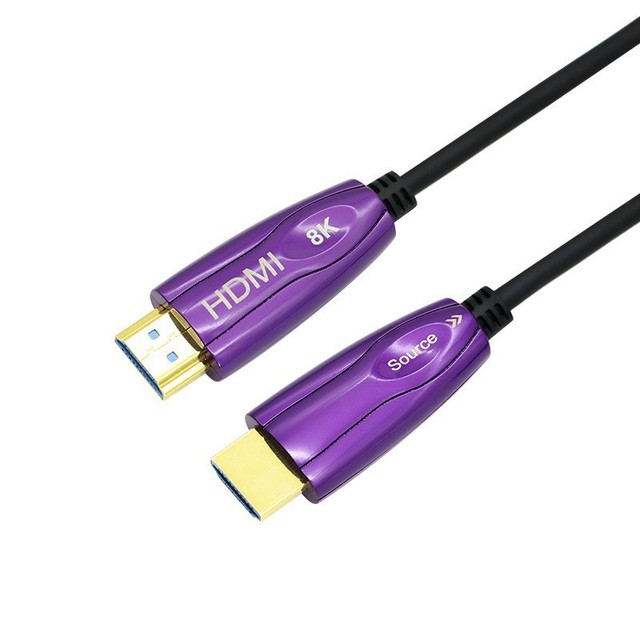 Slim hdmi 2.1 Cable 8k 10 ft Male to Male Aoc Fiber Optical 8k hdmi 2.1 Cable 2 Core Gold Plated for Mobile to Tv PS4/5