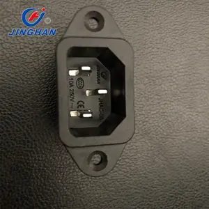 Hoge Kwaliteit Hot Koop 3 Pins Ac Inlaat Power Plug Socket C14 Din Power Adapter 3 Pin Elektrische Connector