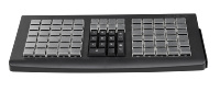 Keyboard POS Profesional 81-Tombol yang Dapat Diprogram dengan Pembaca Kartu Magnetik Terintegrasi, Sesuai Standar OPOS/JPOS untuk Sistem POS