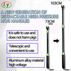 Équipement d'élevage portable pour porcs, bovins et ovins, fouet <span class=keywords><strong>électrique</strong></span> télescopique en alliage d'aluminium haute tension 12000V - Product Image 2