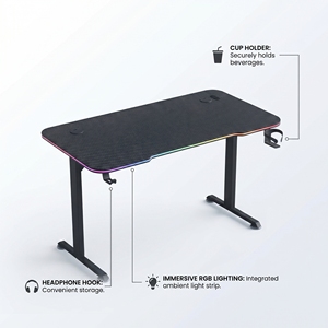 Gaming <b>Table</b> A1 Model Gaming Desk RGB LED Lights Steel Frame Durable <b>Computer</b> Desk <b>for</b> Esports Gamer home furniture - Product Image 4