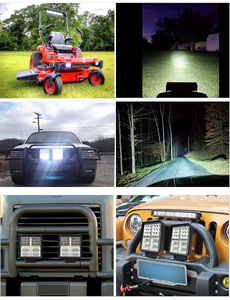 Luces de Trabajo LED Universales de 4 Pulgadas para Autos, Camionetas y SUVs, 48W, Lámpara de Proyección y Reflector Todoterreno, Nueva, 12V 24V, LED Cuadrada para Vehículos - Product Image 6