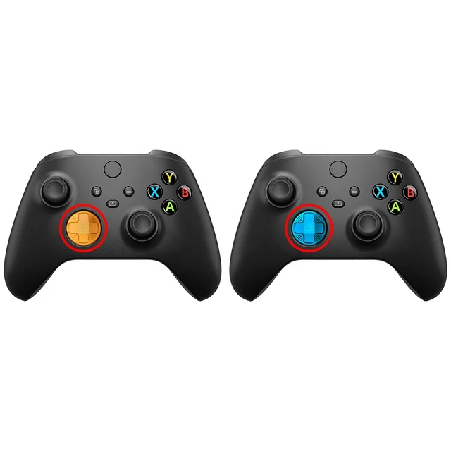 EXtremeRate Gamepad Accessories Replacement Aluminum Alloy Dpad Key Custom Metal Buttons for Xbox Series X S Controller