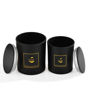 Nuovo arrivo personalizzato 8 Oz 10 Oz 14 Oz <span class=keywords><strong>bicchieri</strong></span> <span class=keywords><strong>per</strong></span> <span class=keywords><strong>candele</strong></span> nero barattolo <span class=keywords><strong>di</strong></span> candela con coperchio - Product Image 4