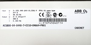 Convertisseur de fréquence ACS8000704407E205E210P901 525-690V 396A CDP312R PLC - Product Image 6
