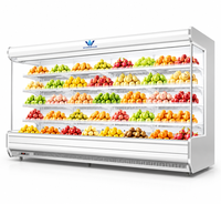 Grand réfrigérateur commercial pour fruits et légumes, type split, à refroidissement par air, silencieux, pour supermarché et boissons