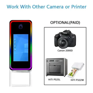 High Quality Automatic Mirror Photo Booth Photo Me With Printer Lifting Up/down Style