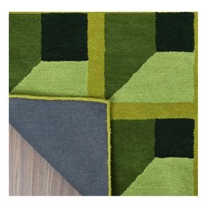Tapis floral de style gustavien 100% laine personnalisable ton vert luxuriant doux épais tufté à la main pour la décoration de sol de la maison tapis de jardin - Product Image 4