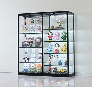 Vitrine d'exposition LED personnalisable, durable et écologique pour figurines d'anime et modèles, avec étagères en acrylique et en échelle - Product Image 6