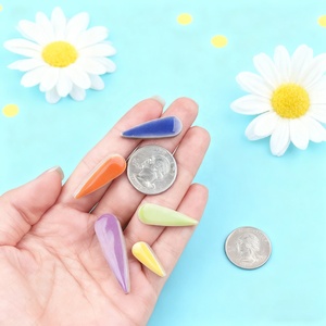 Mảnh gốm sứ tráng men nhiều màu sắc hình giọt nước, giá cả phải chăng, dùng làm đồ thủ công, gạch trang trí, khảm tranh. - Product Image 3