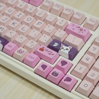 HZGAMER Keycap sublimasi pewarna kustom profil ceri, 134 tombol tombol tombol kucing Lich