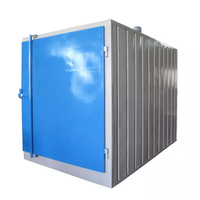 Four de séchage et de polymérisation industriel personnalisé à commande PLC, en acier, chauffé électriquement, pour peinture en poudre, avec moteur