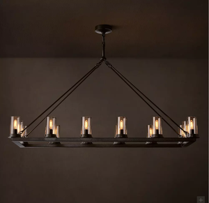 Luminaire suspendu circulaire minimaliste moderne pour salon et salle à manger, lustre rond en verre transparent <span class=keywords><strong>Ondra</strong></span> 36 - Product Image 6