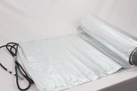 Tapis chauffant électrique moderne et flexible à double conducteur, garantie 5 ans, résistant à l'eau, chauffage par le sol, feuille d'aluminium pour plancher chauffant