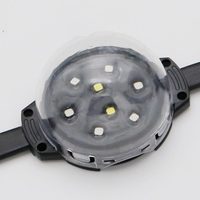 Lampu Pixel Strip RGB 24V Tahan Air IP68 dengan Bodi Material PC untuk Fasad Bangunan Eksterior Hotel