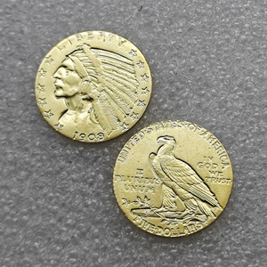 Pièces de monnaie commémoratives de 5 dollars des États-Unis de 1907 à 1929, « Indian Head - Quarter Eagle », cadeaux, décoration de la maison - Product Image 1