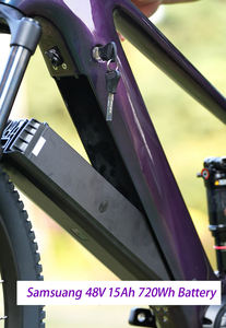 Bicicleta Eléctrica de Montaña con Cuadro de Carbono, Batería de 48V, Motor Central Bafang, Suspensión Completa, Ruedas de 27,5/29 Pulgadas - Product Image 6