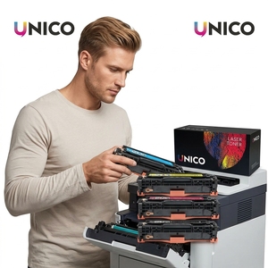 Cartouche de toner laser couleur compatible UNICO pour <span class=keywords><strong>HP</strong></span> <span class=keywords><strong>W2030X</strong></span> W2031X W2032X W2033X 415X M454dn M454dw M479dw M479fdw M479fdn - Product Image 3