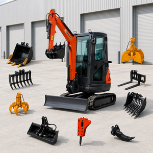 Mini-excavatrice 1T, 1,5T, 2T, 2,5T à commande pilote, engin de terrassement, prix de la mini-excavatrice - Product Image 1