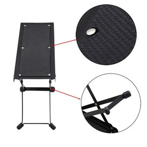 Hauteur réglable pliable Support guitare repose-<span class=keywords><strong>pieds</strong></span> pédale antidérapant métal marchepied coussinets pièces accessoires pour Instruments <span class=keywords><strong>de</strong></span> musique - Product Image 2