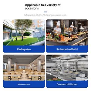 Commerciële dubbele roestvrijstalen multifunctionele verdeelbak voor het wassen van groenten voor hotelkantines en keukens. - Product Image 4