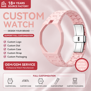 Nouveau bracelet de <span class=keywords><strong>montre</strong></span> en acier inoxydable, silicone, biocéramique et métal personnalisé pour AP X <span class=keywords><strong>Swatch</strong></span> AP Royal Pop Strap Watch Bands - Product Image 3