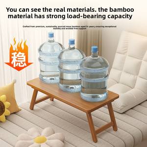 Table basse moderne et simple en bambou, table d'étude basse pour fenêtre ou balcon, idéale pour siège au sol ou en <span class=keywords><strong>baie</strong></span> de fenêtre. - Product Image 4