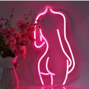 Enseigne au néon LED personnalisée rose sexy pour <span class=keywords><strong>femme</strong></span> avec bandes LED pour la publicité dans les bars, les hôtels - Télécommande, alimentation CA - Product Image 4