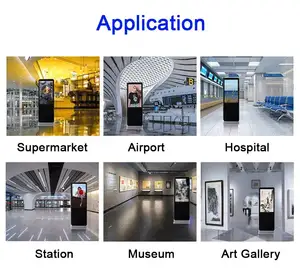 Best Verkopende Slimme Kiosk Verticale Lcd-Reclame Display Digitale Bewegwijzering Totem Vloer Staande Touchscreen