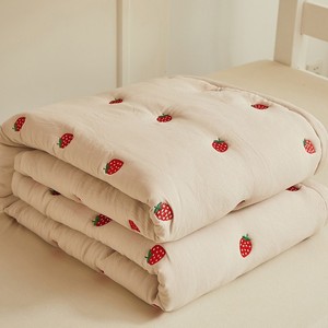 Modern Wholesale Home <strong>Bed</strong> Sheets Thickened Warm <strong>Quilts</strong> <strong>for</strong> Spring Fall 100% Cotton Mattress Cover Solid Pattern Knitted - Product Image 4