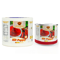 Étiquettes personnalisées imprimées pour poudre de poivre, autocollants en vinyle imperméables, autocollants adhésifs de qualité supérieure pour l'emballage des pots à épices, pour bouteilles