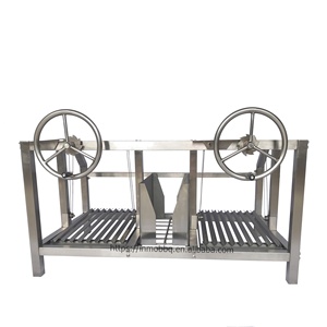 Parrilla <span class=keywords><strong>Argentina</strong></span>/Santa María/<span class=keywords><strong>Asado</strong></span> de Acero Inoxidable con Dos Ruedas Delanteras de Carbón Vegetal, Altura Ajustable - Product Image 2
