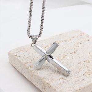Simple Fashion Jewelry <b>Necklace</b> Non Tarnish Cross Pendant <b>Necklaces</b> <b>for</b> <b>Men</b> - Product Image 3
