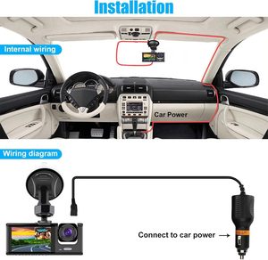 Cámara de Coche con Pantalla de 2.0 Pulgadas, WIFI, Grabación Dual Delantera e Interior, con Audio, 1080P, Grabadora de Video de Seguridad para Vehículos - Product Image 6