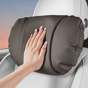 <span class=keywords><strong>Almohada</strong></span> de Viaje Ergonómica de Lujo en Cuero PU Nappa, Suave y Transpirable, con Soporte <span class=keywords><strong>Cervical</strong></span> y Lumbar para <span class=keywords><strong>Auto</strong></span> - Product Image 1