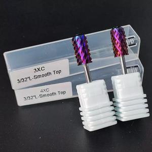 卸売トップ大型バレル4XC 3XCネイルドリルビット<span class=keywords><strong>3</strong></span>/32インチパープルカーバイドプロフェッショナル0-40000rpmマニキュアペディキュアマシン - Product Image 1