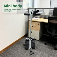 Mini stepper hydraulique de qualité supérieure avec barre de maintien et support pour téléphone portable pour entraînement aérobie à domicile