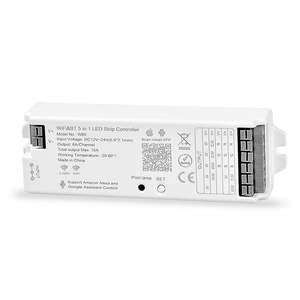 Tuya App WB5 Wi-Fi e BT 5 in <span class=keywords><strong>1</strong></span> <span class=keywords><strong>Controller</strong></span> striscia LED con telecomando RGB + CCT 4 Zone Touch per striscia LED - Product Image 6