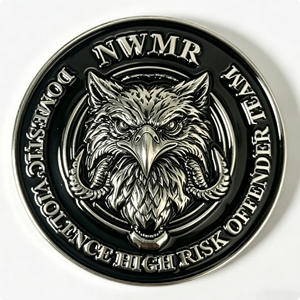 Pièce de monnaie commémorative d'équipe personnalisée, en alliage de zinc moulé sous pression, avec tête d'aigle en relief 3D, pour Halloween et Noël - Product Image 4