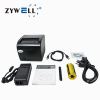 Sistemas POS para Restaurantes, Impresora Térmica POS sin Tinta de 80 mm, ZYWELL ZY-T812, USB, Serial, Ethernet, WIFI, Impresora de Recibos