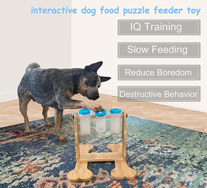 Pet ürünleri ahşap köpek bulmacalar oyuncak tedavi dağıtıcı zihinsel stimülasyon köpekler gıda bulmaca besleyici oyuncaklar Iq eğitim için yüksek kalite - Product Image 3